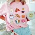 thumbnail image 1 of Breakfast Club Croissant Shirt, Cute Preppy Girly Retro French Pastry Coffee Tshirt, Gift for Foodie, Brunch Social Club Tee, 1 of 5