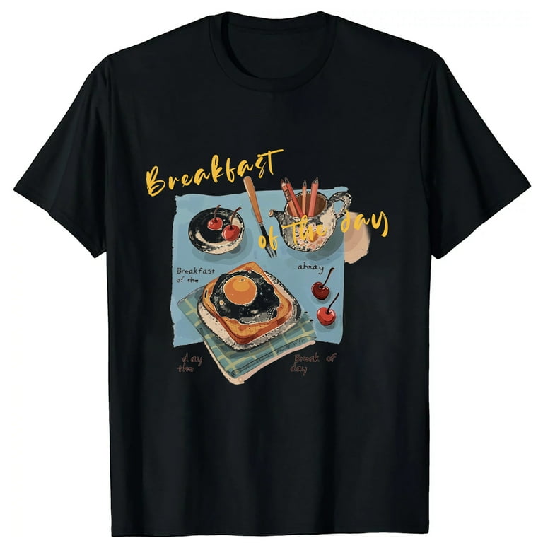 Kawaii Breakfast Club Funny Foodie T-Shirt