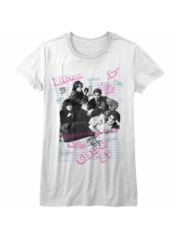 Breakfast Club Group White Junior Women's T-Shirt