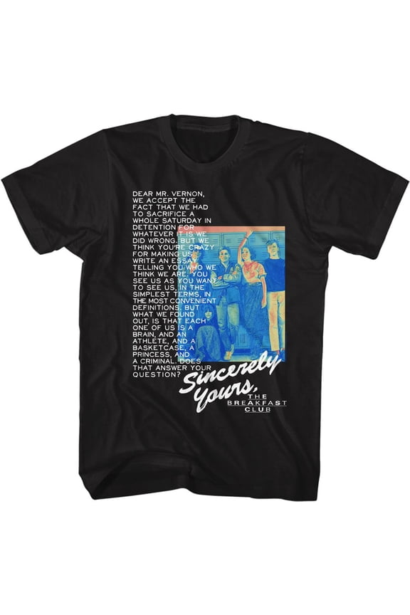 Breakfast Club Heatmap2 Black Adult T-Shirt Xl