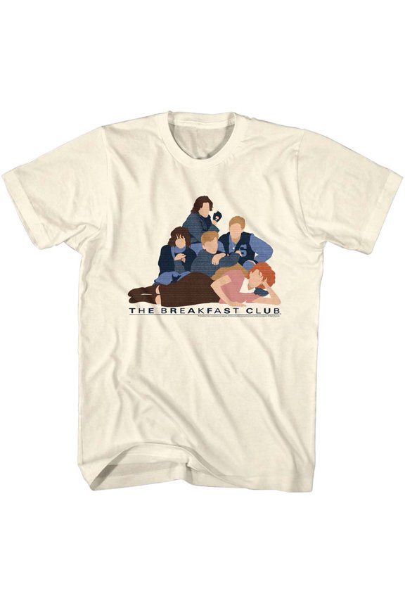 Breakfast Club Movies Vector Club Adult Short Sleeve T Shirt