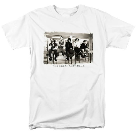Breakfast Club Mugs Unisex Adult T Shirt, White, 6X Large