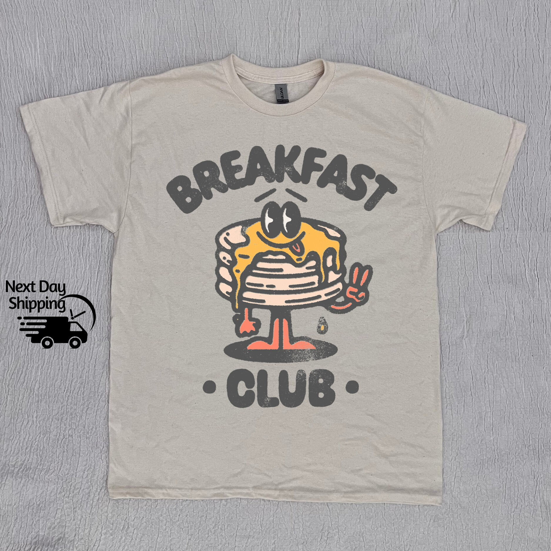 Breakfast Club Pancake Stack Mascot 90s Shirt, Funny Mascot Retro T ...