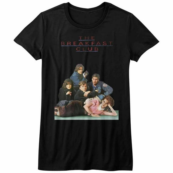 Breakfast Club Poster Black Junior Women's T-Shirt