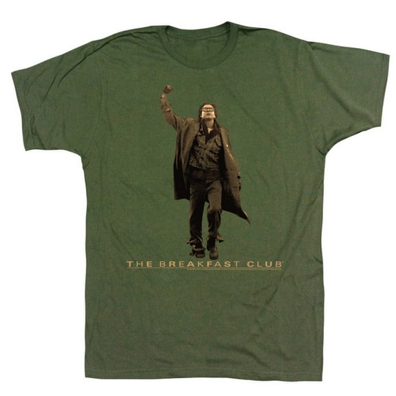Breakfast Club Vintage Guy Military Green Adult T-Shirt
