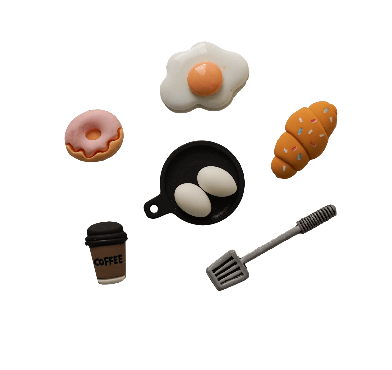 Breakfast Flat Backz Buttons Galore Sewing & Craft Buttons - Set of 3 ...