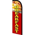 thumbnail image 1 of Breakfast Premium Windless Feather Banner Flag Kit (Flag, Pole, & Ground Mt), 1 of 3