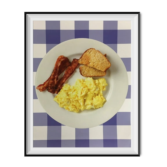 Breakfast Ron Swanson Poster  11" x 17"  Bacon Eggs Coffee Office Wall Art