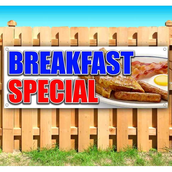 Breakfast Special 13 oz Vinyl Banner With Metal Grommets