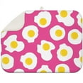 thumbnail image 1 of Breakfast-Themed Kitchen Drying Mat - Quick-Dry Microfiber Dish Drying Pad with Hanging Loop, Heat Resistant & Washable for Food Lovers (1824 Inch), 1 of 5