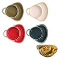 thumbnail image 1 of Breakfast Time Soup and Sandwich Plate Combo Retro Stoneware Bowls with Handle Side Bowls Ceramic Easy to Clean, 1 of 8