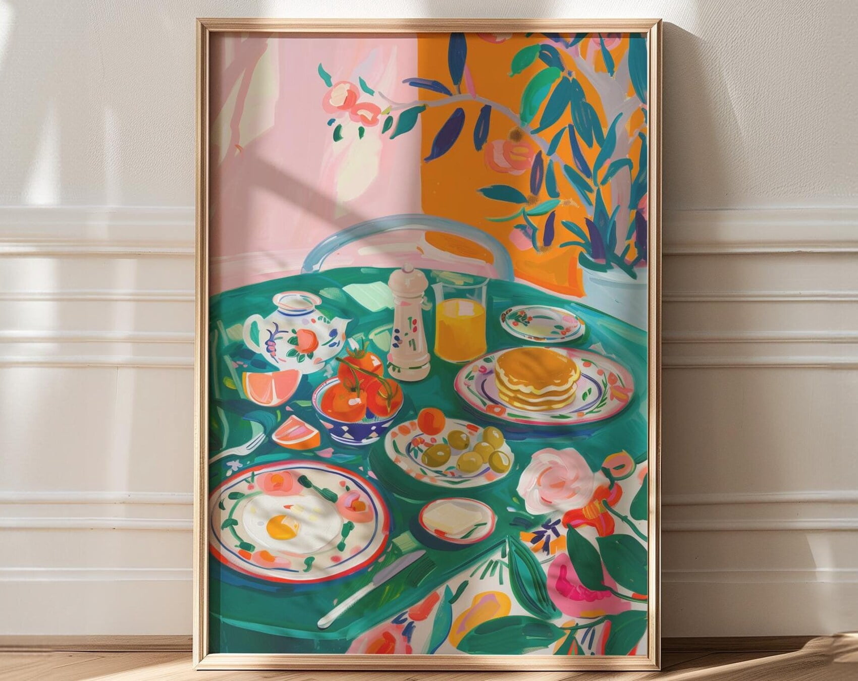 Breakfast Wall Art, Green Kitchen Decor, Maximalist Art, Matisse Poster ...