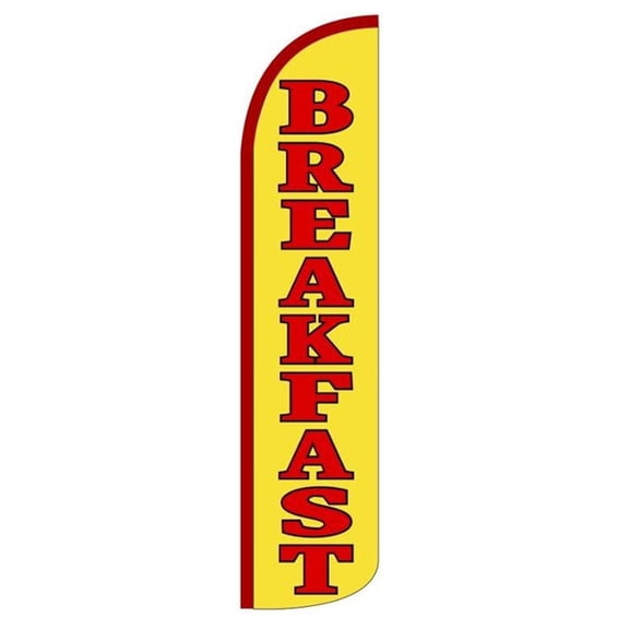 Breakfast Windless flag Without Pole Advertisement /Business Flags | Feather Flag |