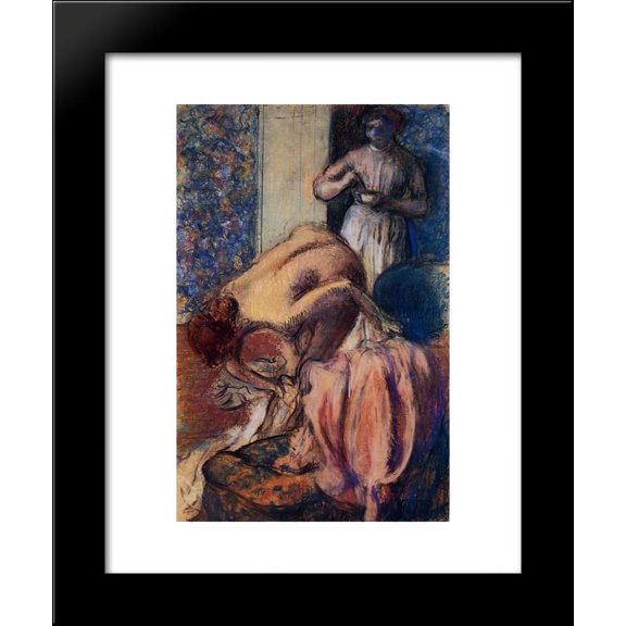 Breakfast after Bathing 20x24 Framed Art Print by Edgar Degas