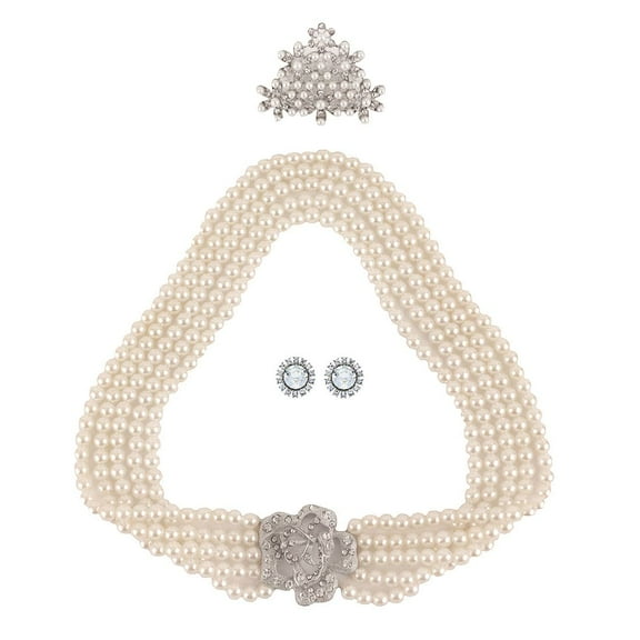 Breakfast at Tiffany's Audrey Hepburn Styled 3 piece Flapper Jewelry Accessories Set for Women