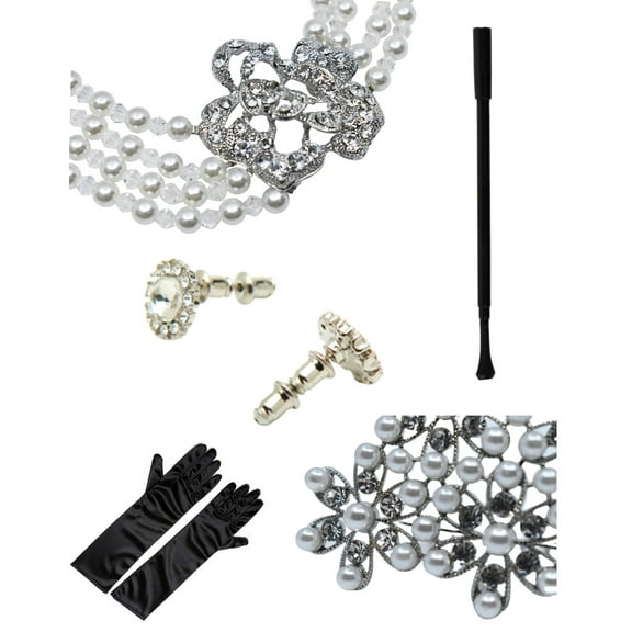 Breakfast at Tiffany's Iconic Audrey Hepburn Mini 5 Piece Costume Accessories Set for Kids (Small)