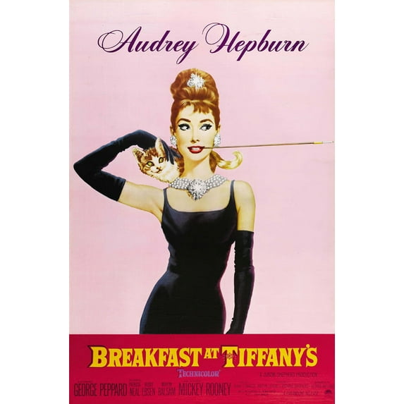 Breakfast at Tiffany's Movie POSTER 11" x 17" Style H