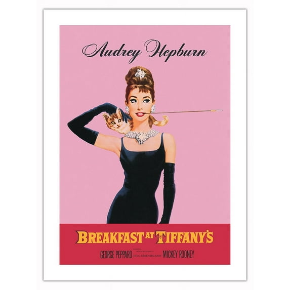 Breakfast at Tiffany’s - Vintage Film Movie Poster by Robert E. McGinnis c.1961 - Fine Art Matte Paper Print (Unframed) 18x24in