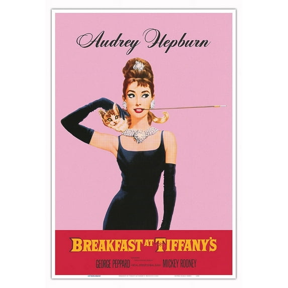Breakfast at Tiffany’s - Vintage Film Movie Poster by Robert E. McGinnis c.1961 - Master Art Print (Unframed) 13in x 19in