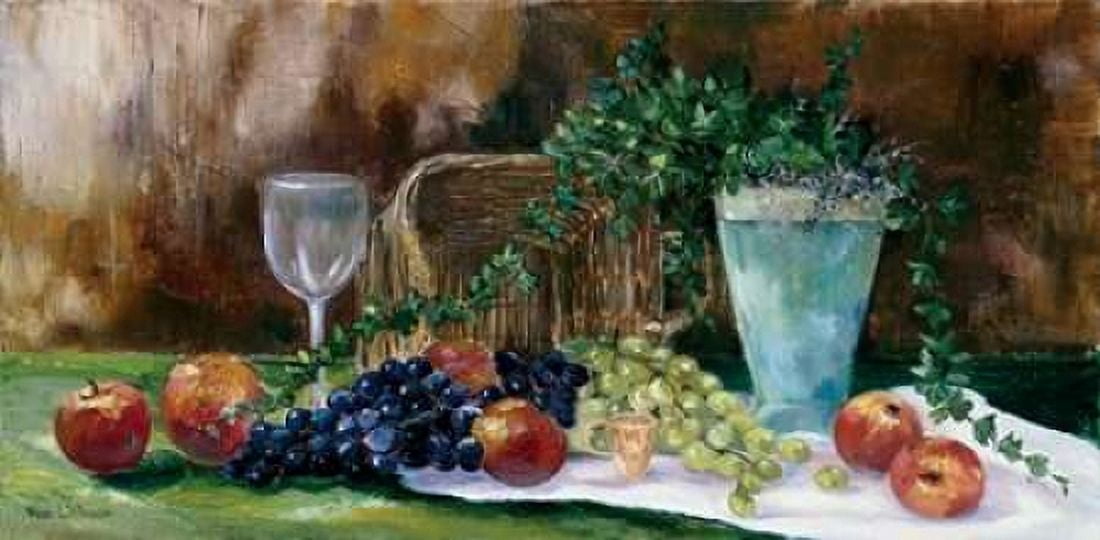 Breakfast grapes Canvas Art - Rian Withaar (24 x 48)
