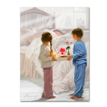 Breakfast in Bed' Canvas Art by The Macneil Studio
