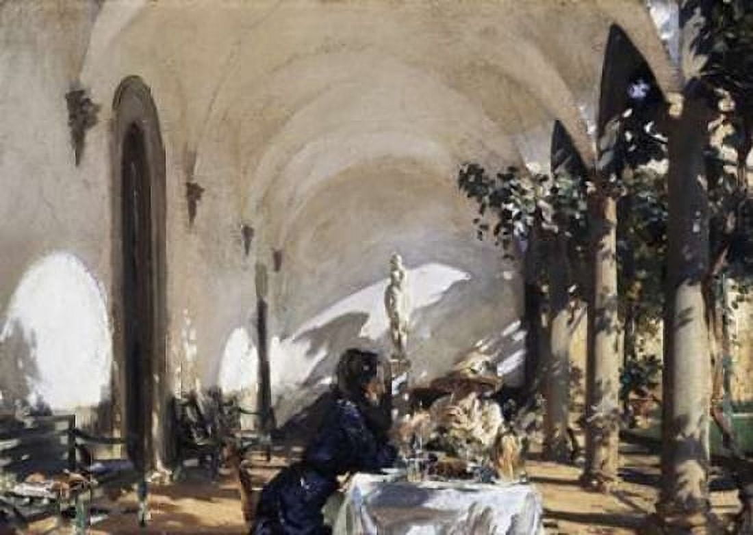 Breakfast in the Loggia Canvas Art - John Singer Sargent (20 x 28)