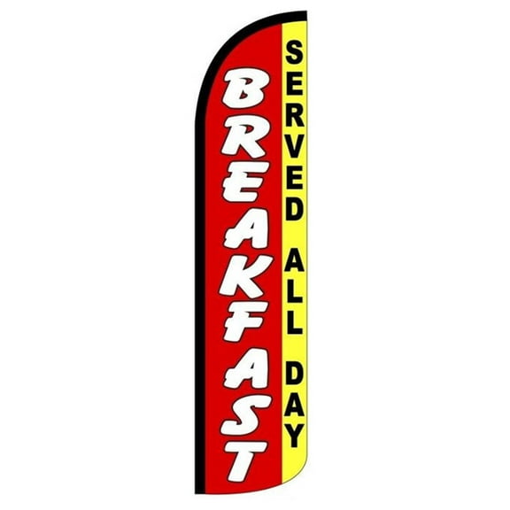 Breakfast ( served all day) Windless flag Without Pole Advertisement /Business Flags | Feather Flag |