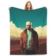Breaking Bad Blanket Soft Cozy Fleece Throw Blanket Plush Lightweight
