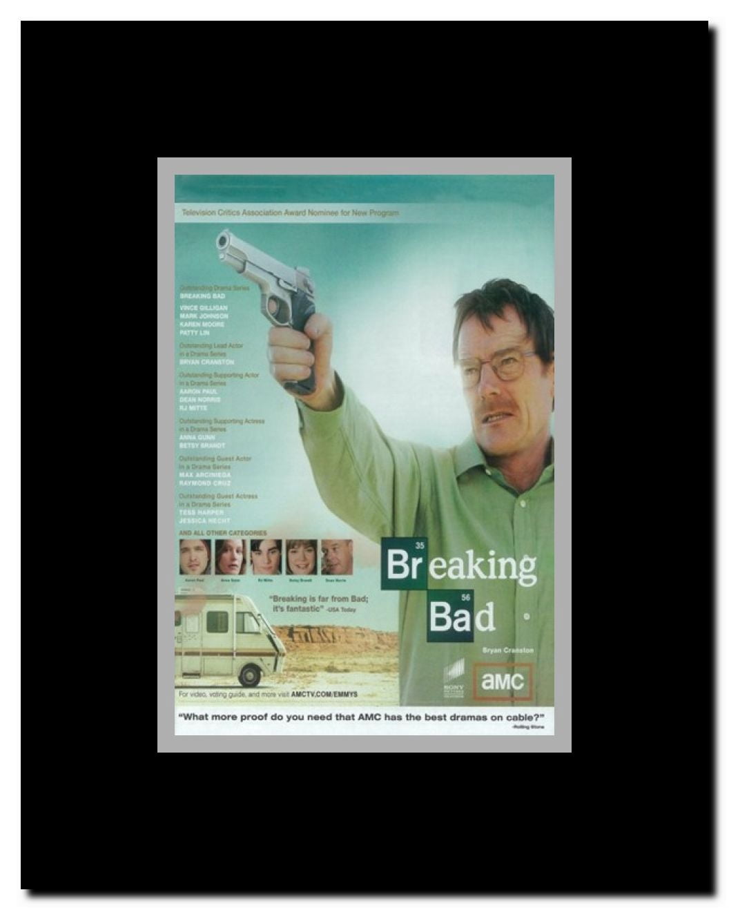 Breaking Bad Framed Movie Poster
