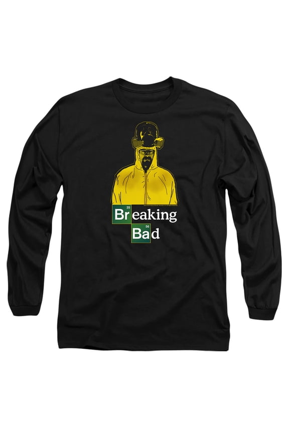 Breaking Bad Hazmat Unisex Adult Long-Sleeve T Shirt,Hazmat, 2X-Large