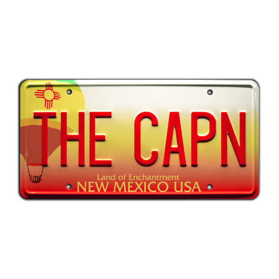 Breaking Bad | Jesse Pinkman's Monte Carlo | THE CAPN | Metal Stamped Replica Prop License Plate