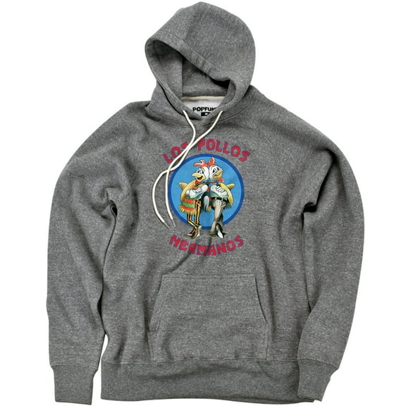 Breaking Bad Los Pollos Hermanos Unisex Adult Slim Fit Pull-Over Heather Hoodie, Athletic Heather, Small
