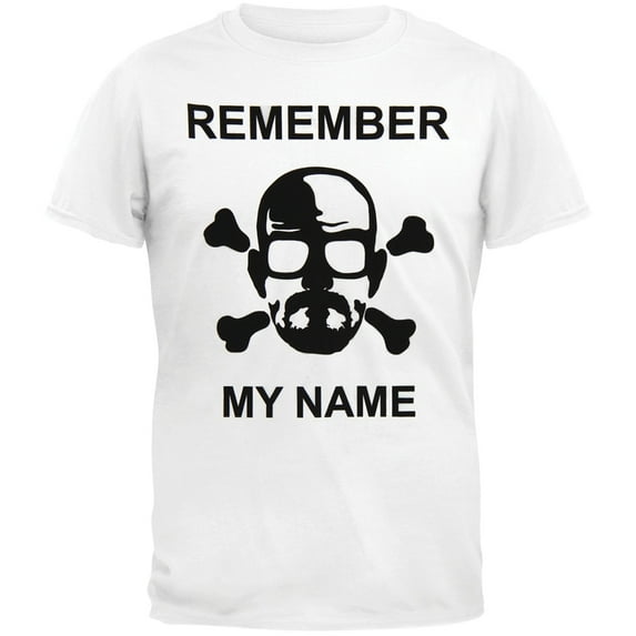 Breaking Bad - Remember My Name Crossbones T-Shirt - Medium