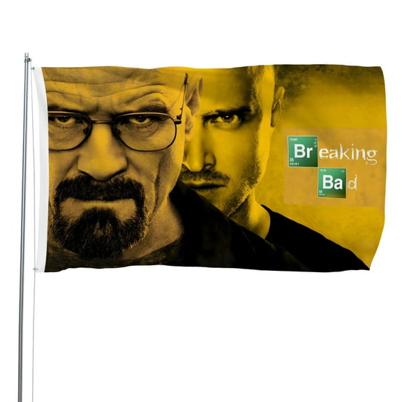 Breaking Bad-themed Printed Flag Perfect gift for fans, friends, and family members, and suitable for indoor and outdoor activities, party decorations.35.4"x59" (90cm150cm)