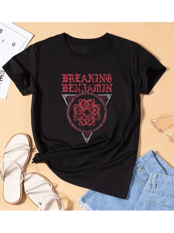 Breaking Benjamin 90s Vintage Band 2025 Concert Tour Rock Unisex T-Shirt ,up to size 5XL
