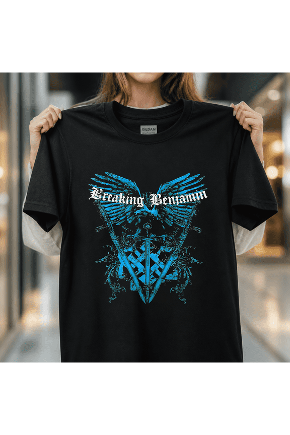Breaking Benjamin Band Multicolor Rock Music Fan Merch Art Unisex T-Shirt, S- 5XL