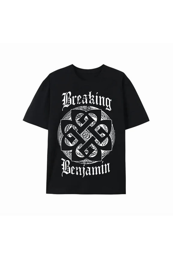 Shirt, Breaking Benjamin Fall Tour 2022 Shirt, 341011 funny Men’s Short Sleeve Graphic T-shirt Collection black PR