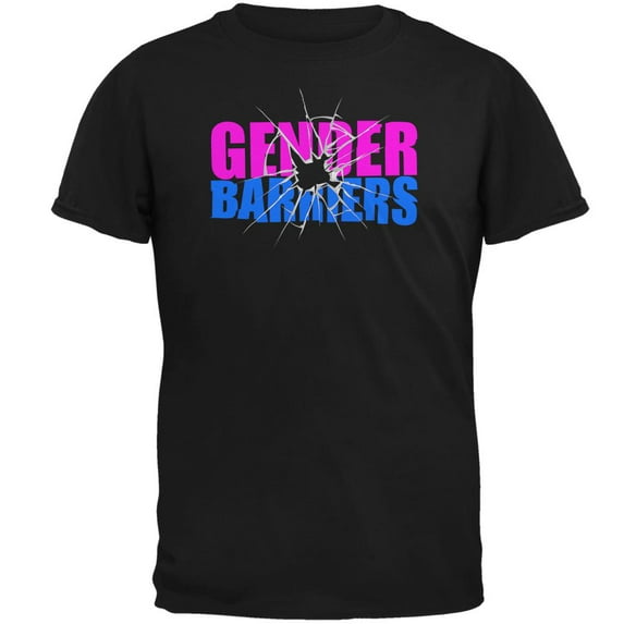 Breaking Down Gender Barriers Mens T Shirt Black X-LG