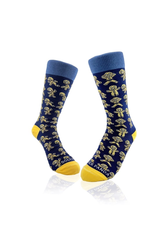 Breaking Gingerbread Man Socks from the Sock Panda (Adult Small)
