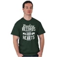 thumbnail image 1 of Breaking Records And Hearts Funny Men's Graphic T Shirt Tees Brisco Brands 3X, 1 of 6