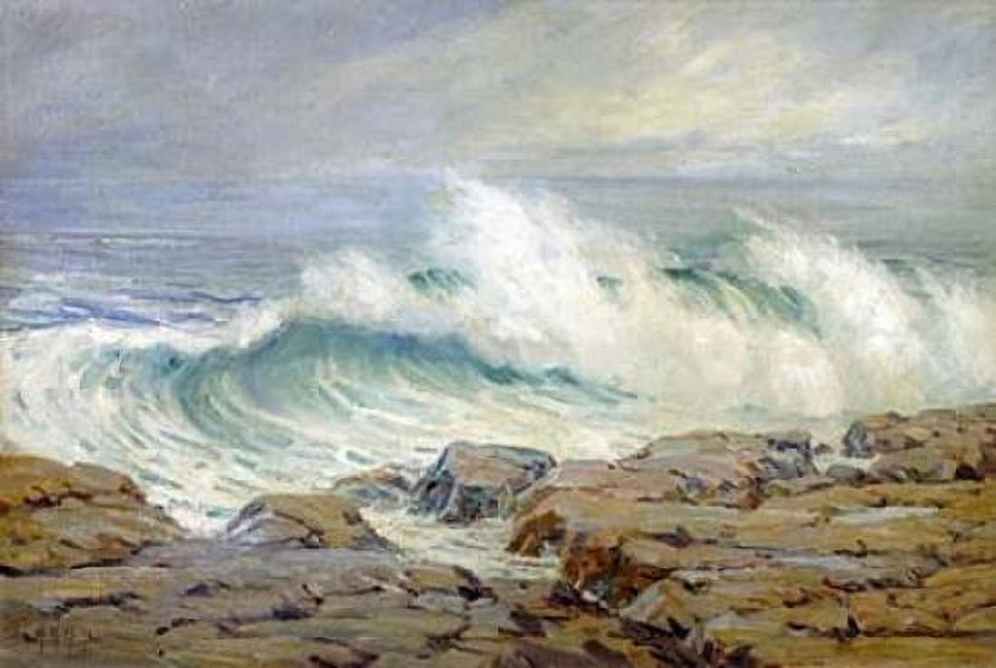 Breaking Wave Canvas Art - Anna Althea Hills (24 x 36)