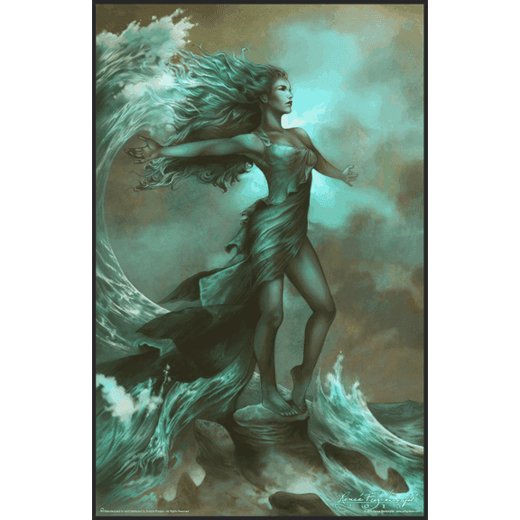 Breaking Waves by Renee Biertempfel Fantasy Mini Poster- 11" x 17"