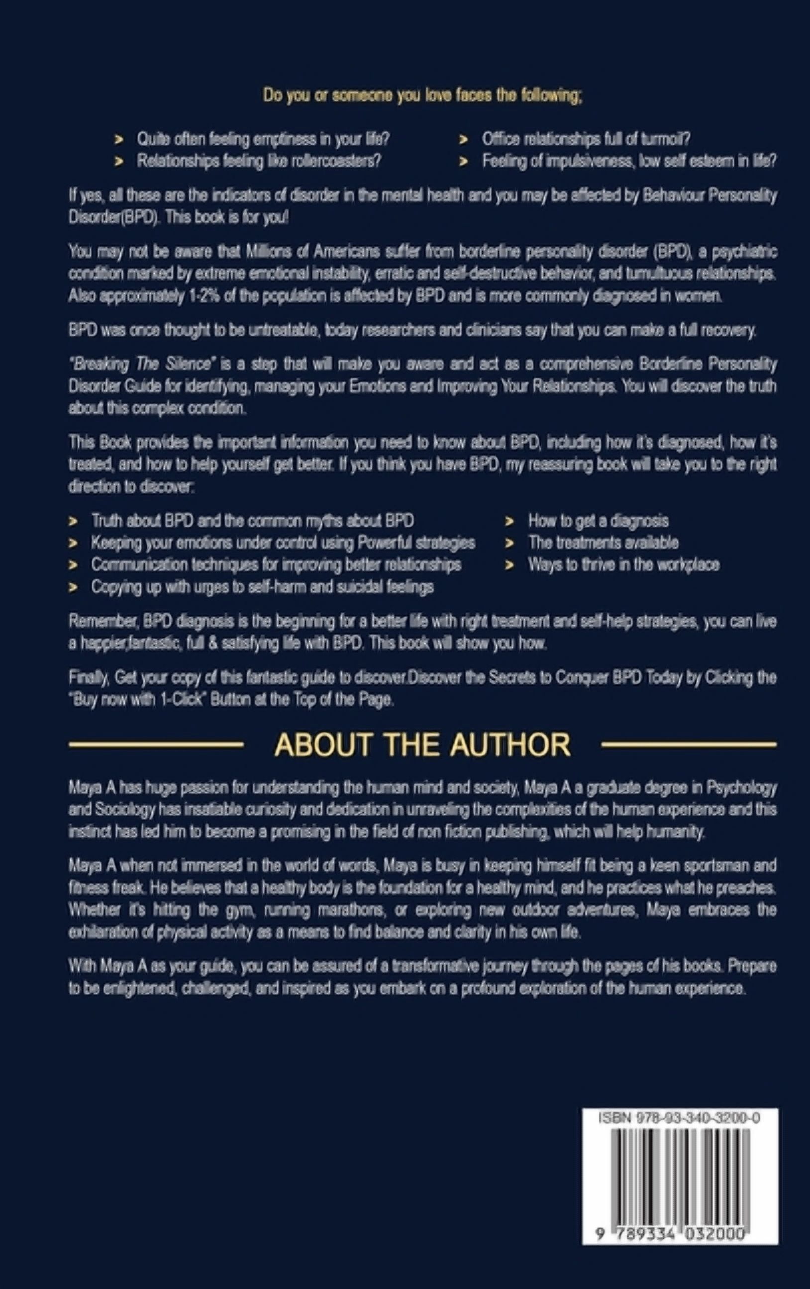 "Breaking the Silence;: Illuminating the Intricacies of Borderline ...