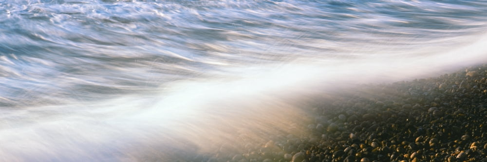 Breaking waves on the beach Calumet Beach La Jolla California USA Canvas Art - Panoramic Images (27 x 9)