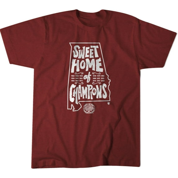 BreakingT Unisex Sweet Home Of Champions T-Shirt;Medium