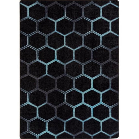 Breakout 7'7' Round Area Rug In Color Teal