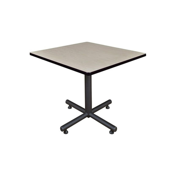Breakroom Table 42" Square - Portable Office Conference Table - Maple Finish