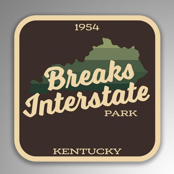 Breaks Interstate Park Decal Sticker | 4-Inches By 4-Inches | Vinyl Sticker | UV Protective Laminate | SP037