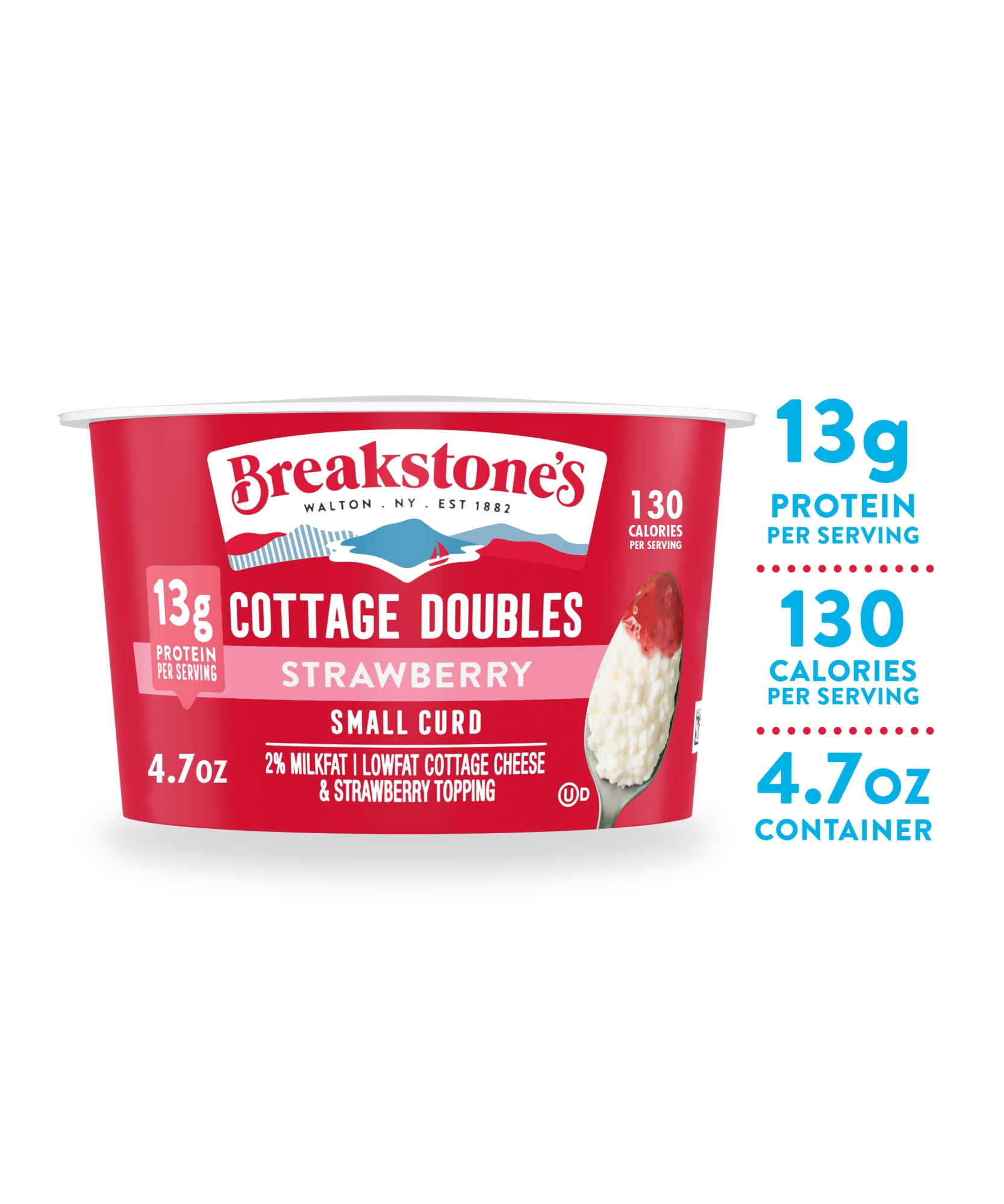 Breakstone's Cottage Doubles Lowfat Cottage Cheese & Strawberry Topping ...