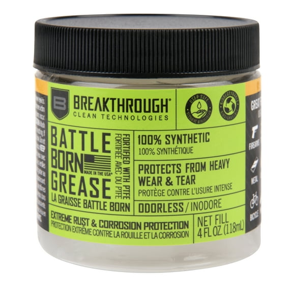Breakthrough Clean Technologies® Battle Born Grease w/ PTFE, 4oz Jar, Clear